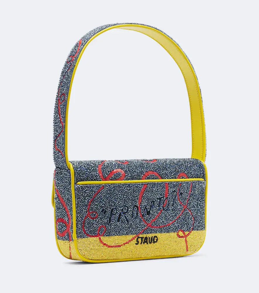Staud Tommy Small beaded shoulder bag | Thumbnail 3 Staud Tommy Small beaded shoulder bag | Thumbnail 3