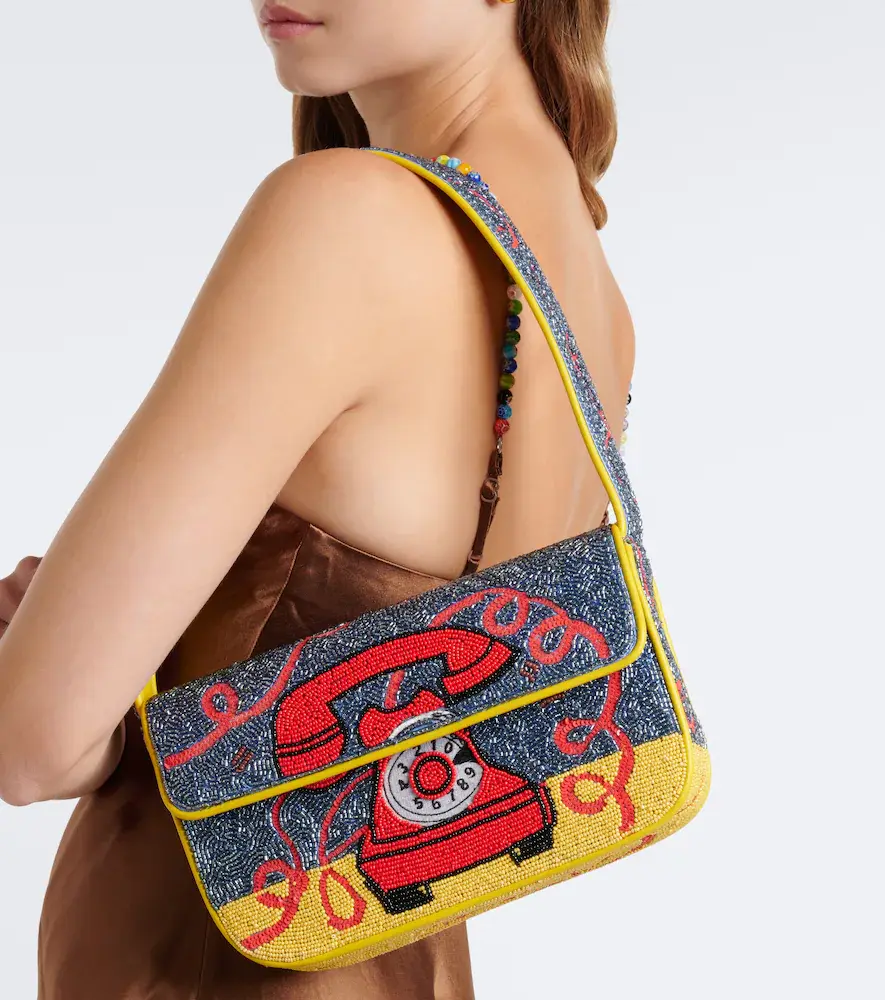 Staud Tommy Small beaded shoulder bag | Thumbnail 5 Staud Tommy Small beaded shoulder bag | Thumbnail 5