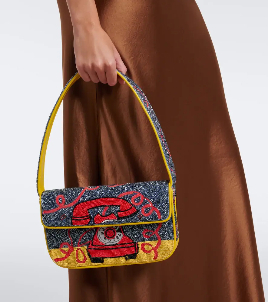 Staud Tommy Small beaded shoulder bag | Thumbnail 6 Staud Tommy Small beaded shoulder bag | Thumbnail 6