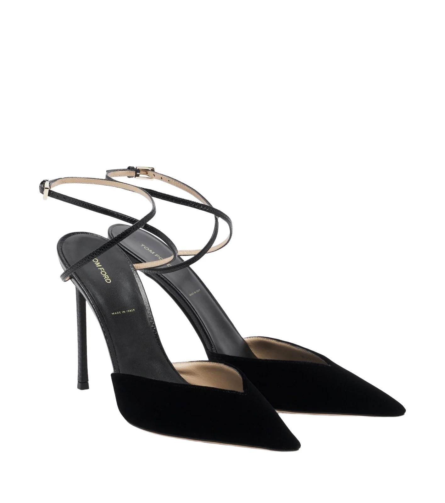 Tom Ford Selen velvet slingback pumps