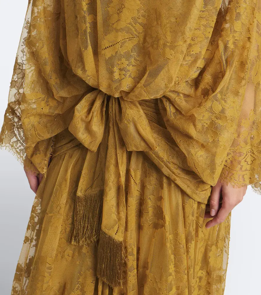 Zimmermann Ascent draped lace gown | Thumbnail 4 Zimmermann Ascent draped lace gown | Thumbnail 4