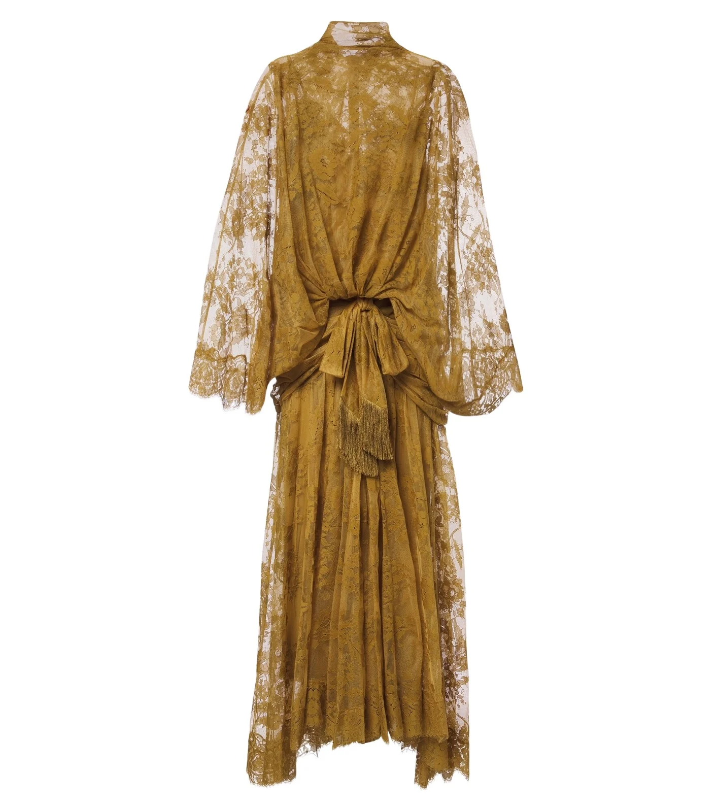 Ascent draped lace gown Ascent draped lace gown