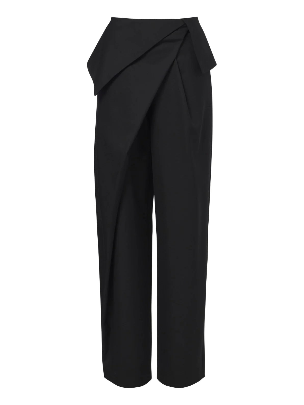 Draped wool wide-leg pants Draped wool wide-leg pants