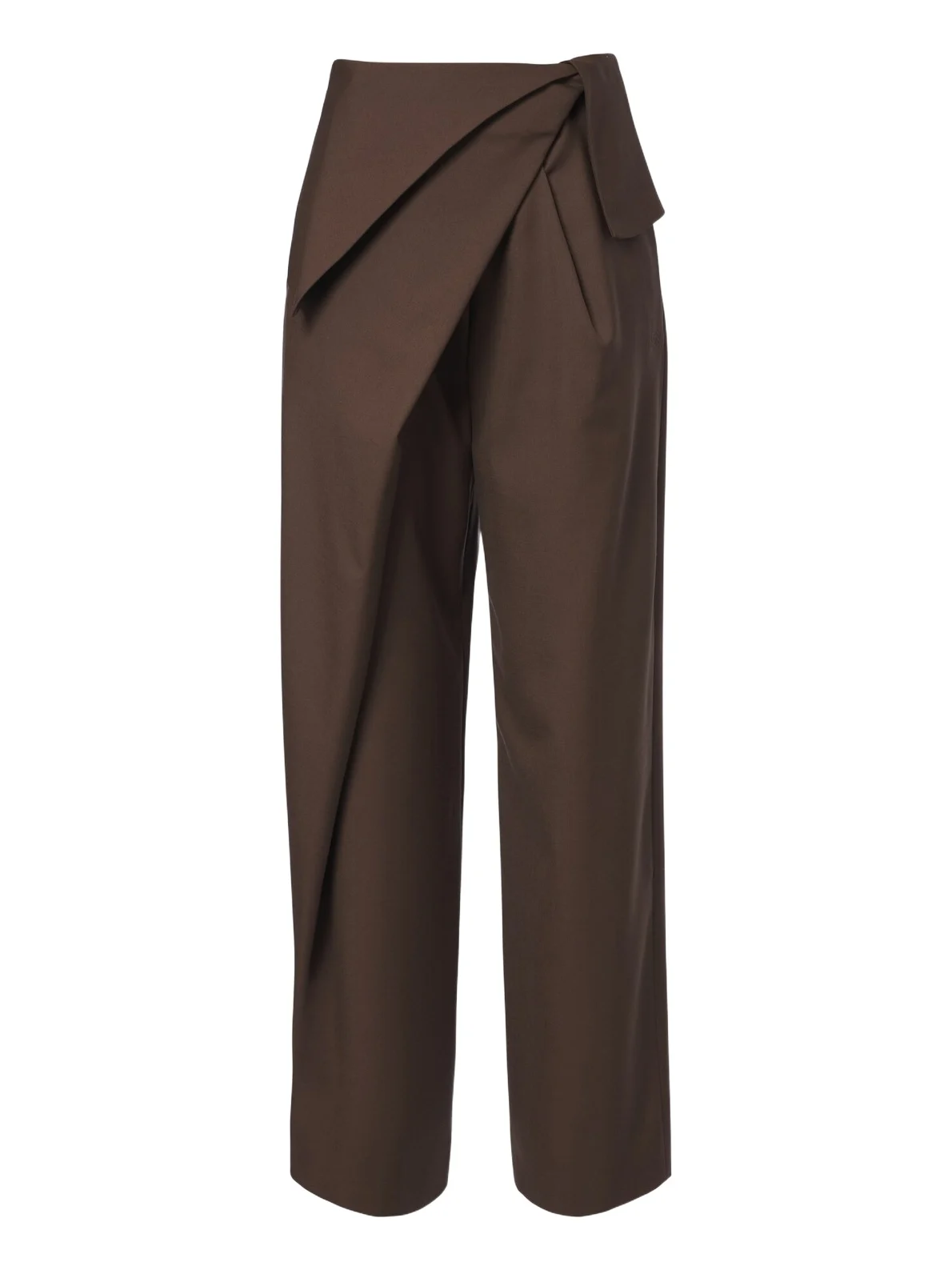 Draped wool wide-leg pants Draped wool wide-leg pants