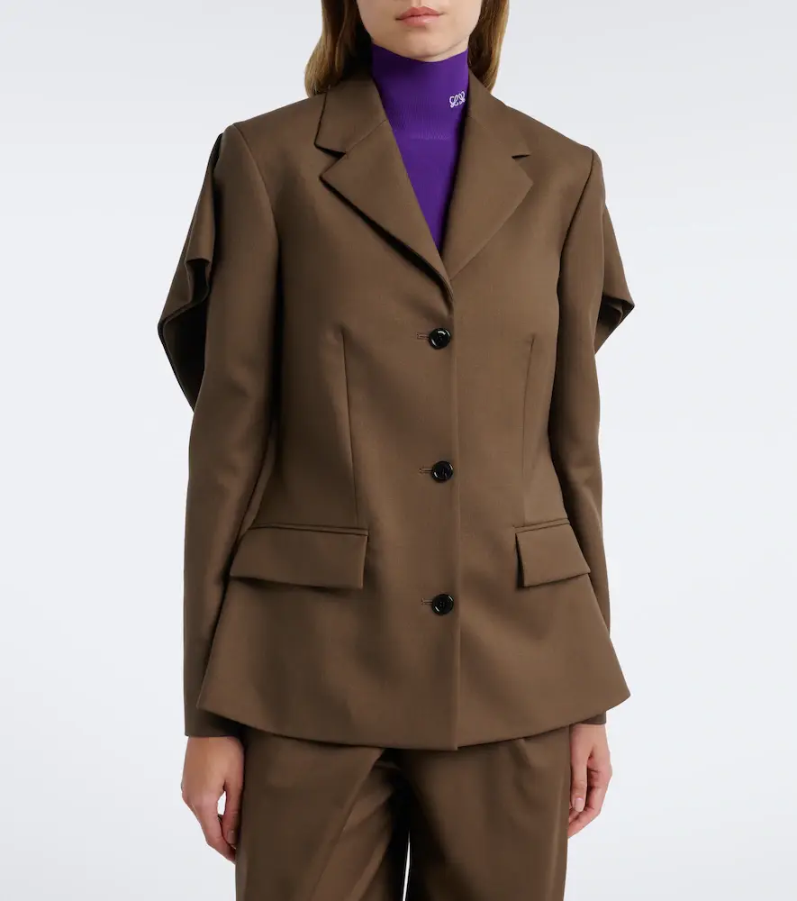 Loewe Caped wool blazer | Thumbnail 2 Loewe Caped wool blazer | Thumbnail 2