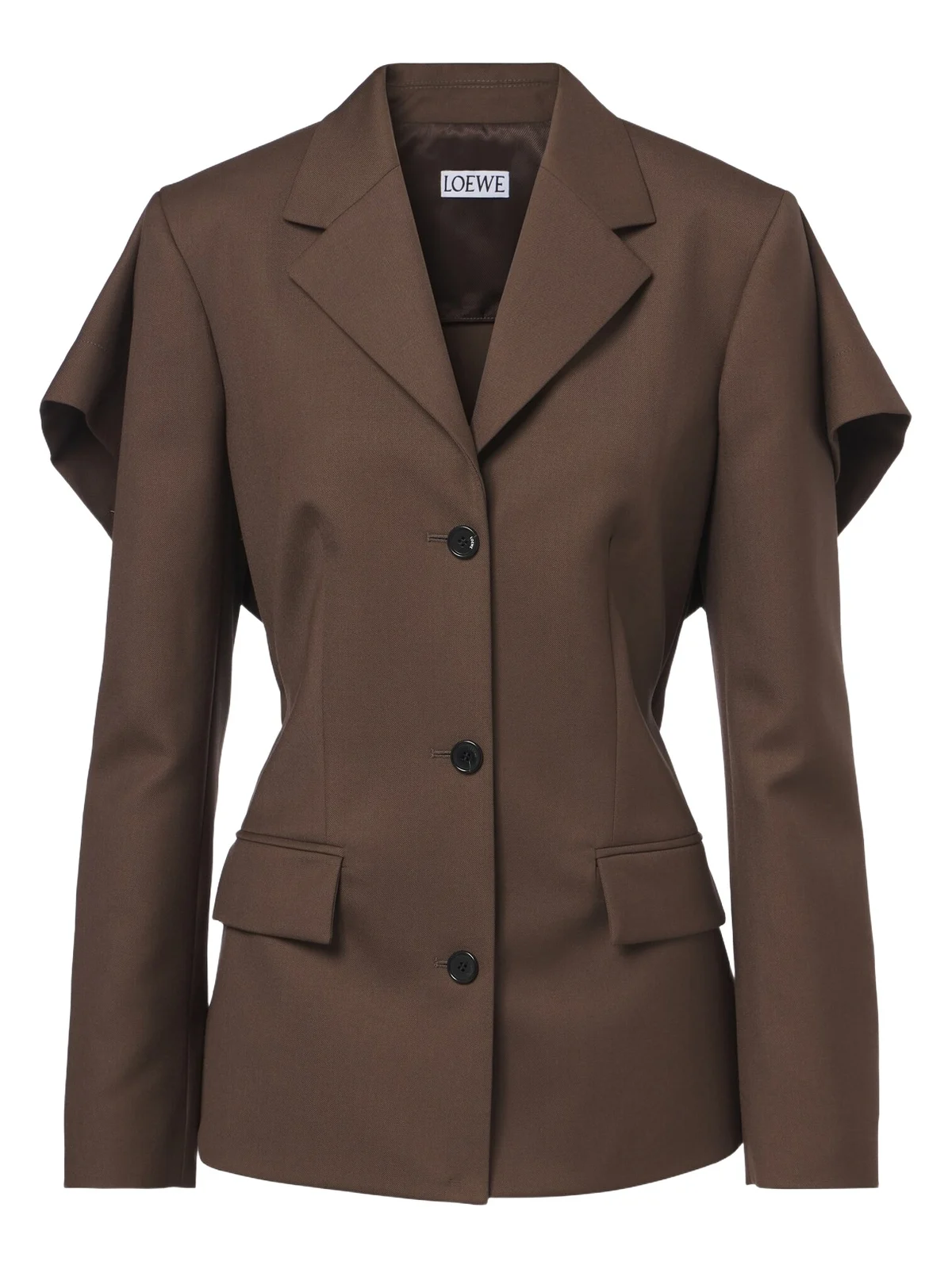 Caped wool blazer Caped wool blazer
