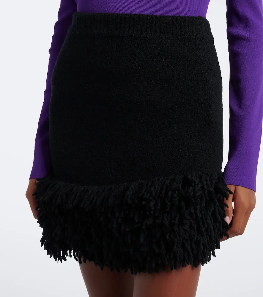 Loewe Fringed wool-blend miniskirt | Thumbnail 4 Loewe Fringed wool-blend miniskirt | Thumbnail 4