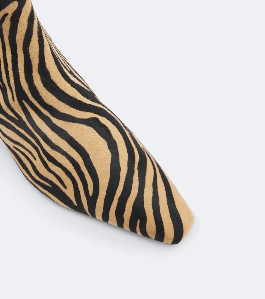 aeyde Lila zebra-print calf hair ankle boots | Thumbnail 4 aeyde Lila zebra-print calf hair ankle boots | Thumbnail 4
