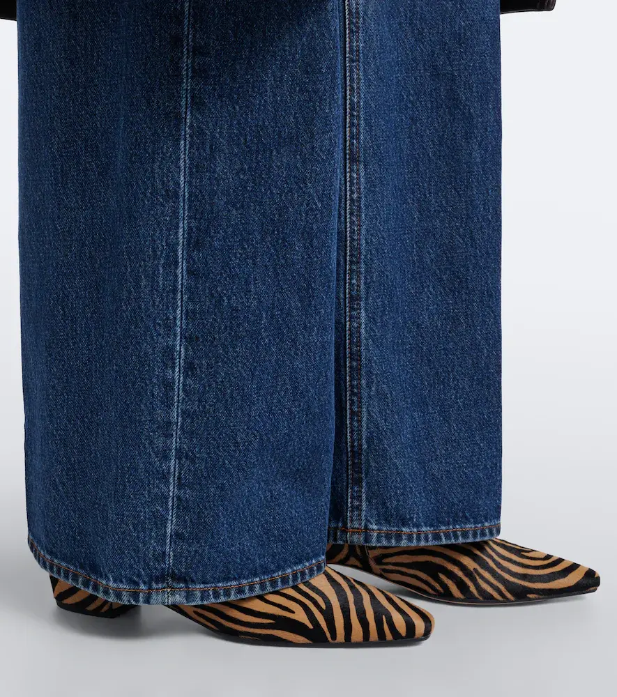 aeyde Lila zebra-print calf hair ankle boots | Thumbnail 5 aeyde Lila zebra-print calf hair ankle boots | Thumbnail 5