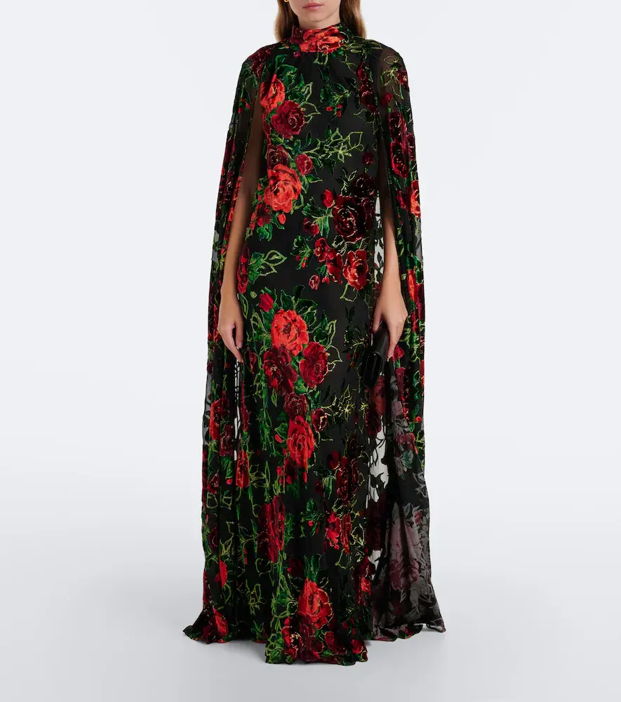 Rodarte Floral devoré velvet gown | Thumbnail 4