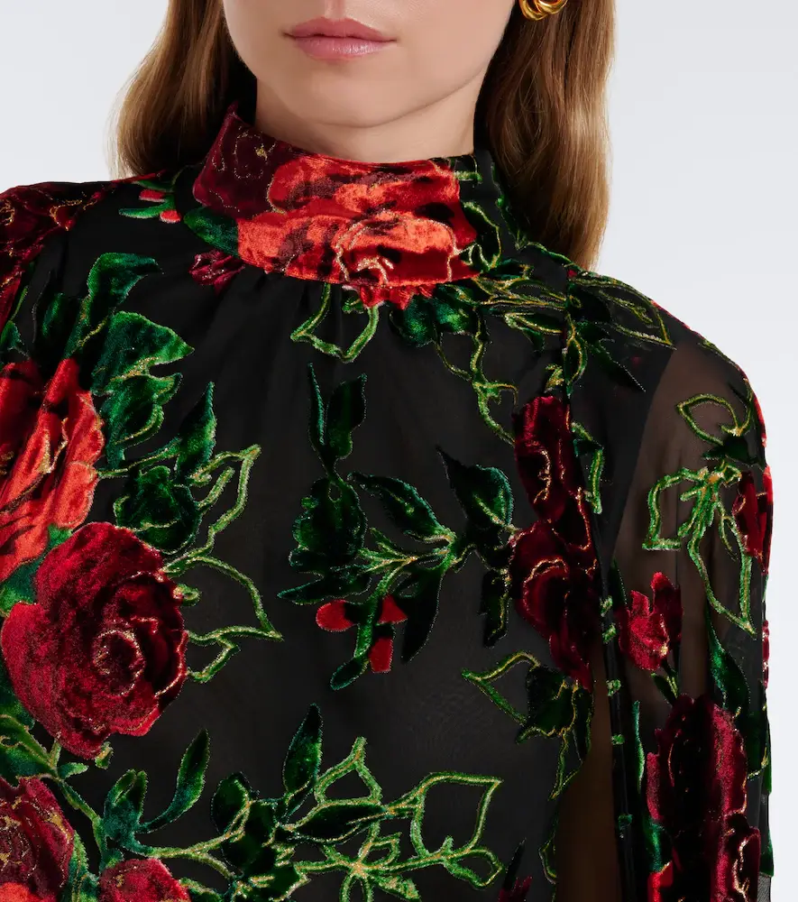Rodarte Floral devoré velvet gown | Thumbnail 5