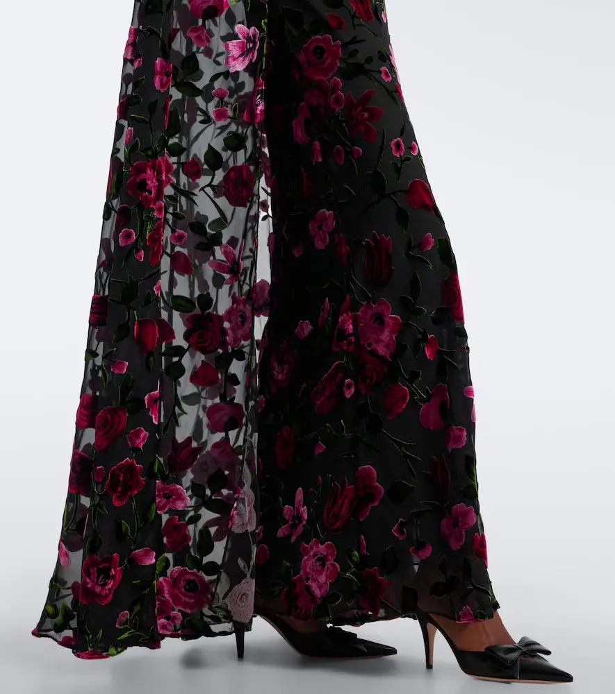 Rodarte Caped floral devoré velvet gown | Thumbnail 4 Rodarte Caped floral devoré velvet gown | Thumbnail 4