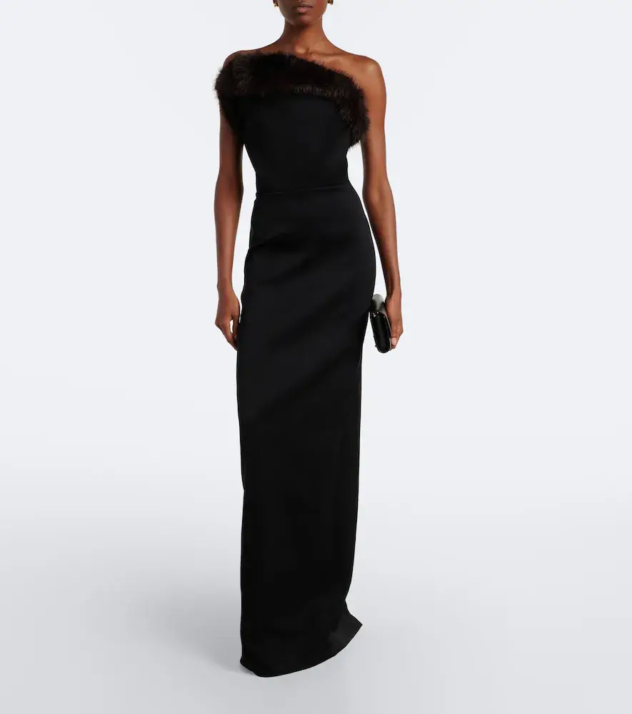 David Koma Strapless bustier gown | Thumbnail 2