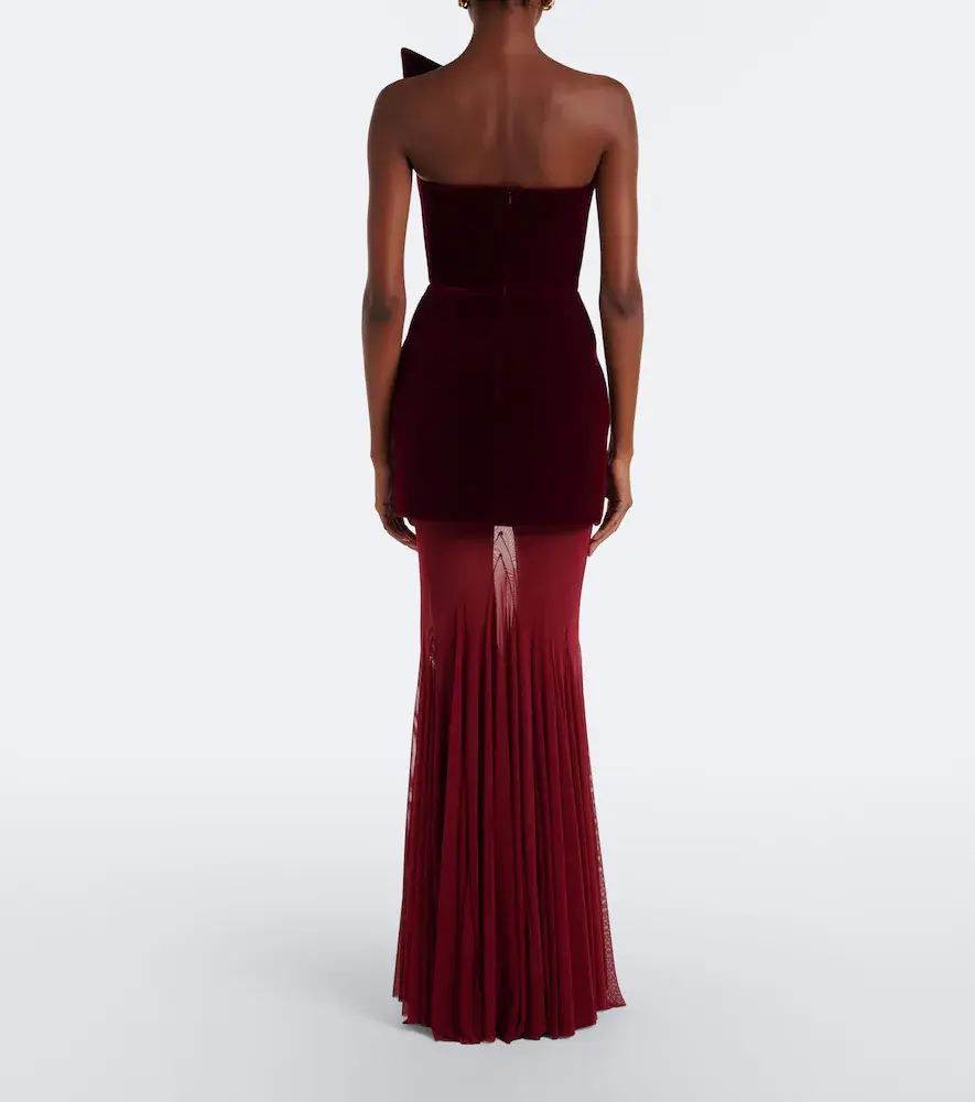 David Koma Velvet gown | Thumbnail 3 David Koma Velvet gown | Thumbnail 3
