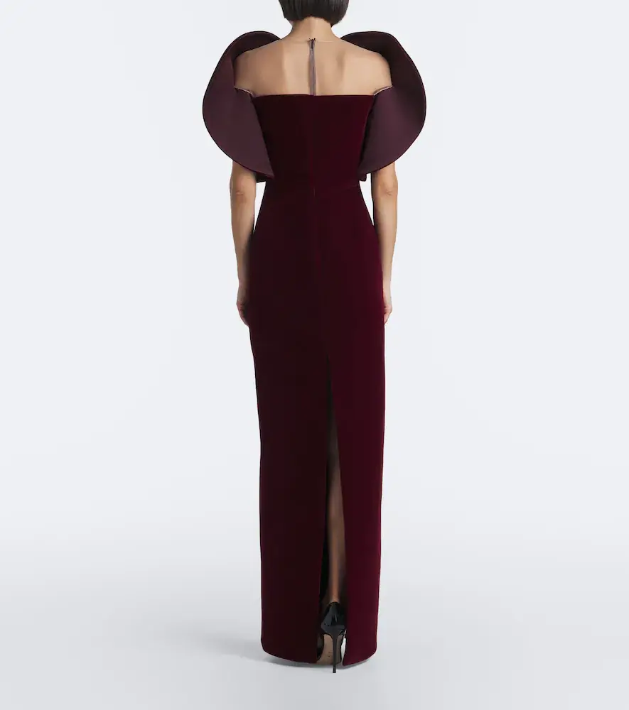 David Koma Velvet gown | Thumbnail 3 David Koma Velvet gown | Thumbnail 3
