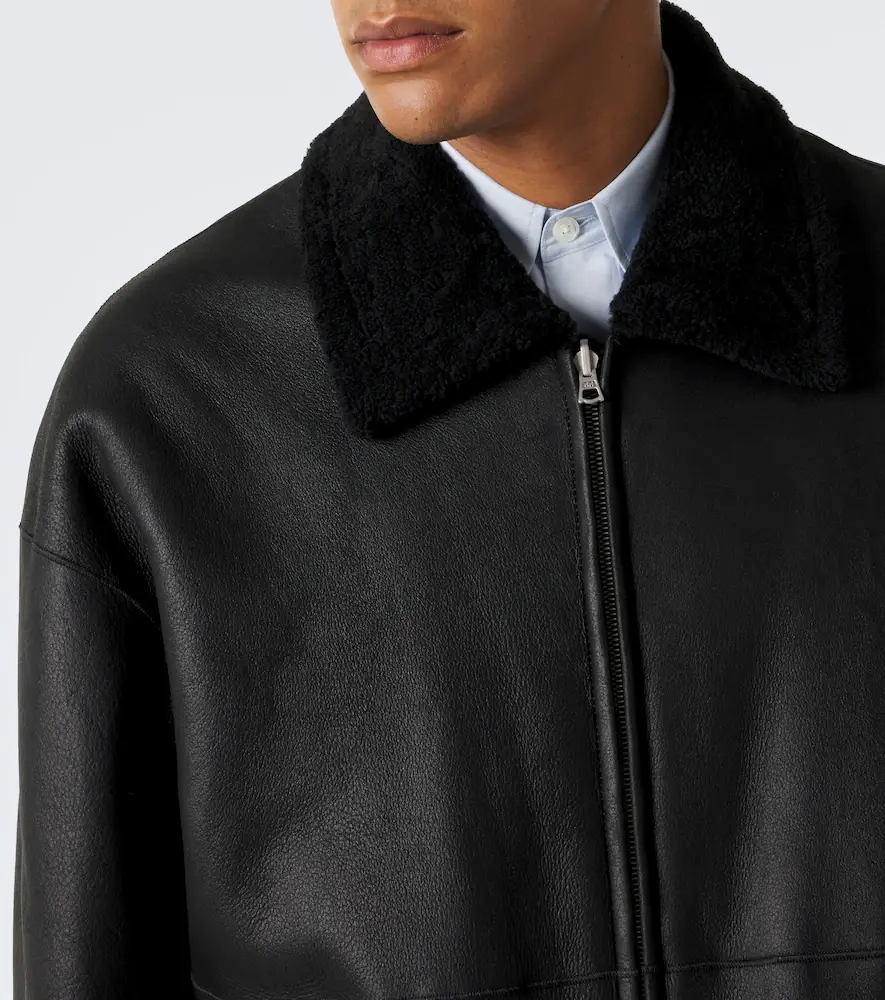 Auralee Reversible shearling jacket | Thumbnail 3 Auralee Reversible shearling jacket | Thumbnail 3