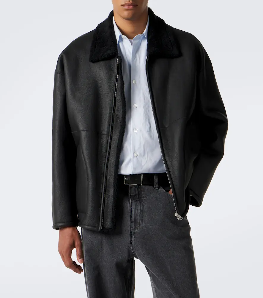 Auralee Reversible shearling jacket | Thumbnail 8 Auralee Reversible shearling jacket | Thumbnail 8