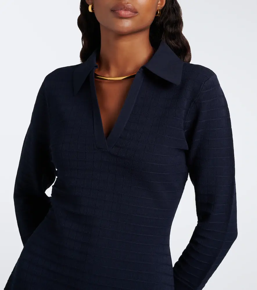 Veronica Beard Celena knitted polo dress | Thumbnail 4 Veronica Beard Celena knitted polo dress | Thumbnail 4