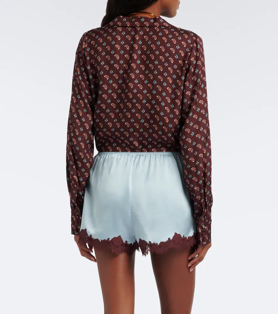 DÔEN Dôen Iona lace-trimmed silk satin shorts | Thumbnail 6 DÔEN Dôen Iona lace-trimmed silk satin shorts | Thumbnail 6