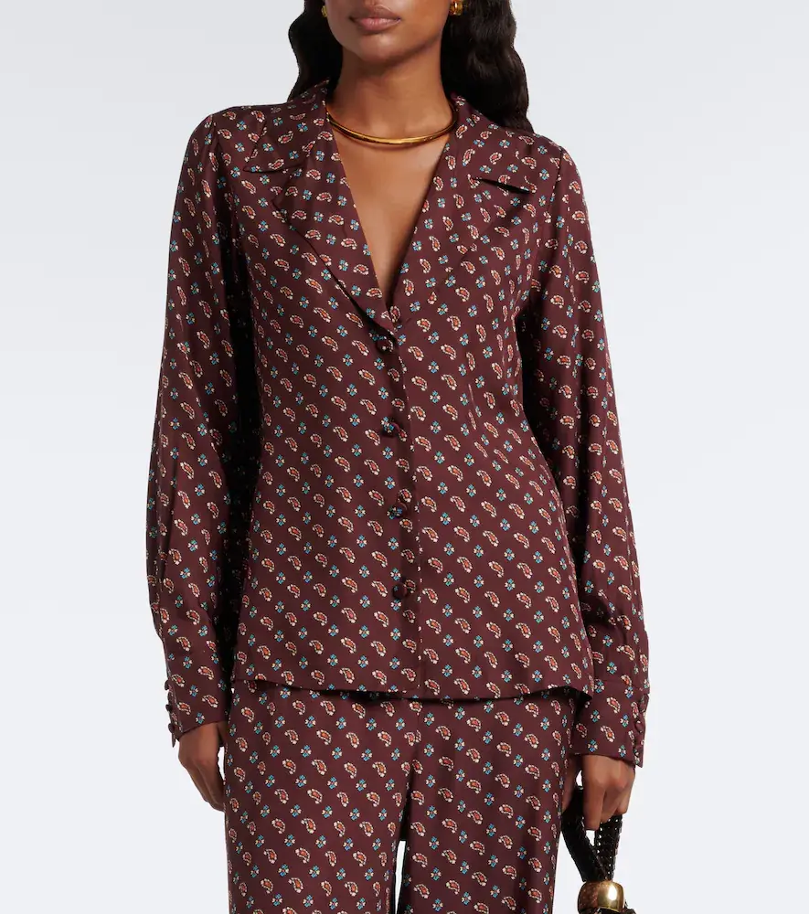 DÔEN Dôen Rania paisley silk-blend blouse | Thumbnail 2 DÔEN Dôen Rania paisley silk-blend blouse | Thumbnail 2
