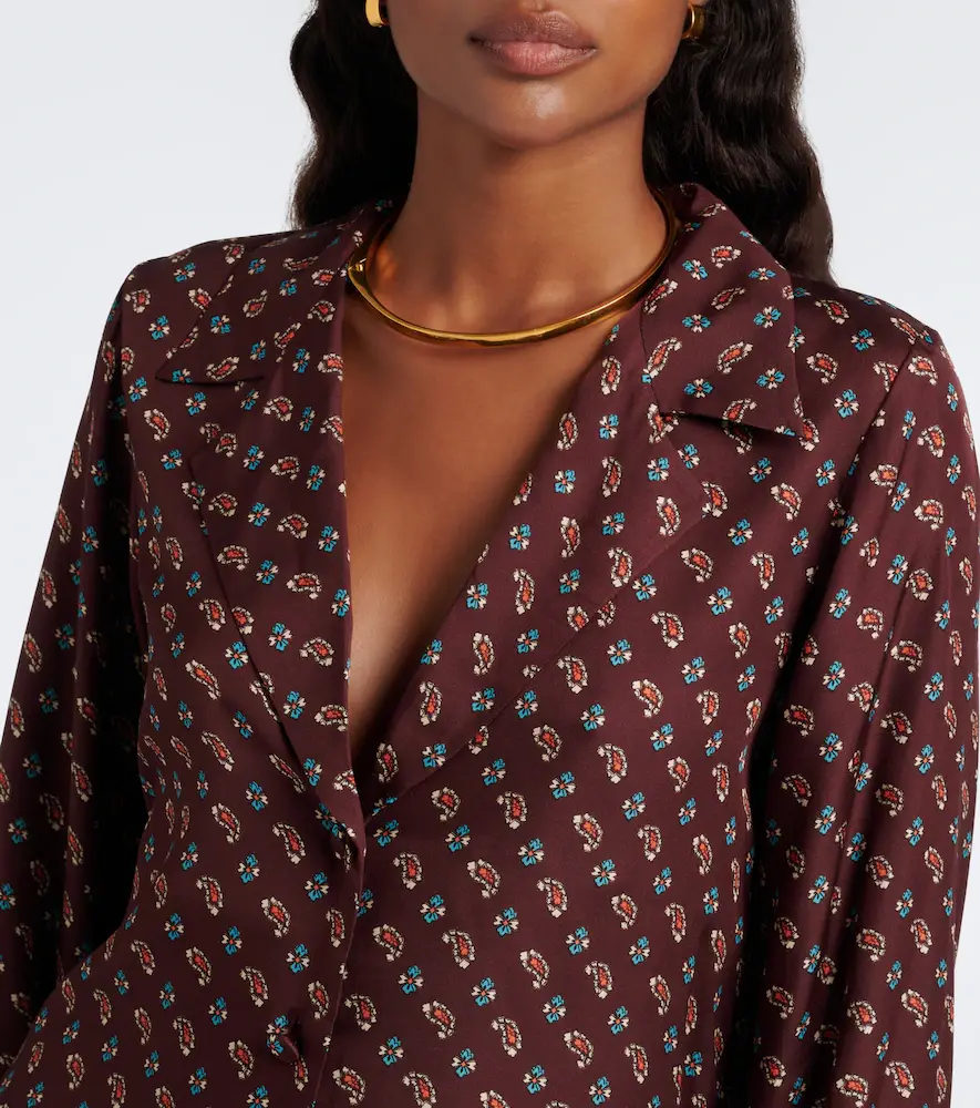 DÔEN Dôen Rania paisley silk-blend blouse | Thumbnail 5 DÔEN Dôen Rania paisley silk-blend blouse | Thumbnail 5