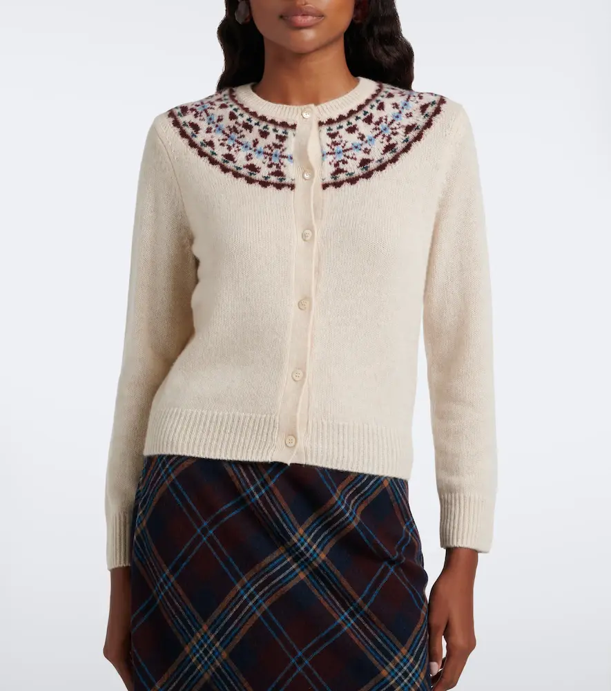 DÔEN Dôen Olympe Fair Isle cashmere cardigan | Thumbnail 4 DÔEN Dôen Olympe Fair Isle cashmere cardigan | Thumbnail 4