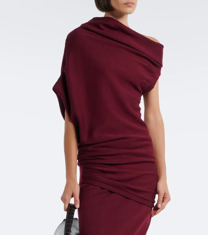 Staud Mabel asymmetric draped wool top | Thumbnail 4 Staud Mabel asymmetric draped wool top | Thumbnail 4