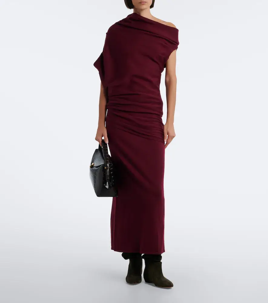 Staud Mabel asymmetric draped wool top | Thumbnail 6 Staud Mabel asymmetric draped wool top | Thumbnail 6