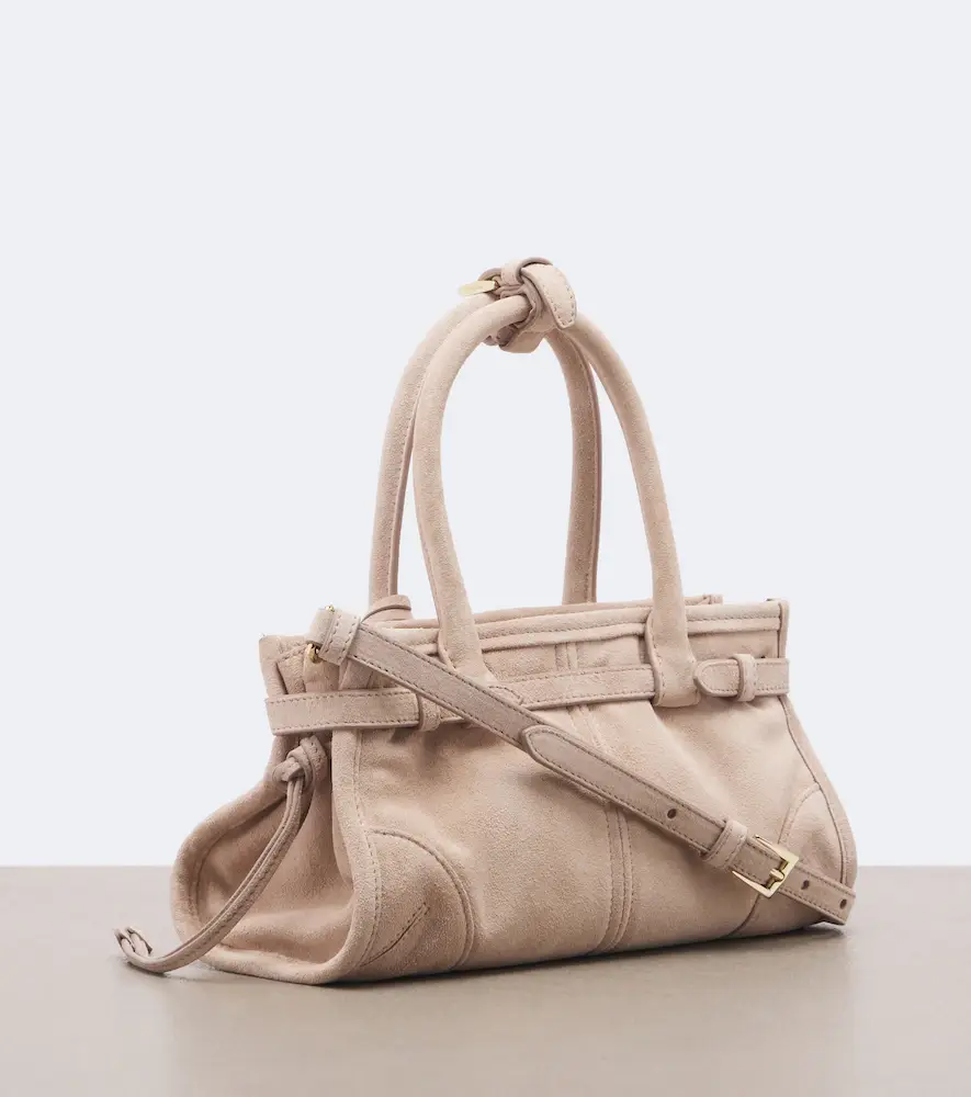 Prada Bonnie Mini suede top-handle bag | Thumbnail 3 Prada Bonnie Mini suede top-handle bag | Thumbnail 3
