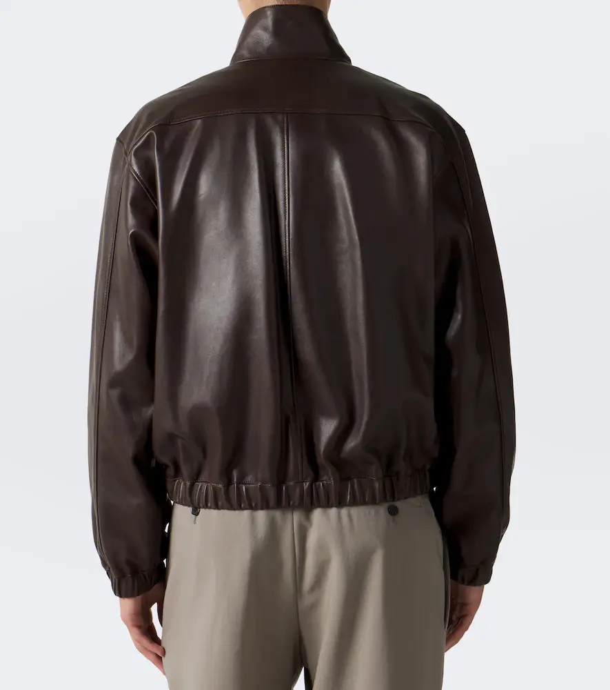 Saint Laurent Leather blouson jacket | Thumbnail 2 Saint Laurent Leather blouson jacket | Thumbnail 2