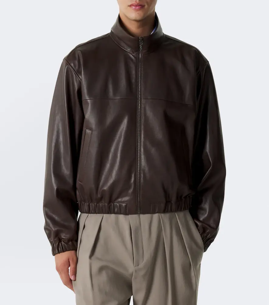 Saint Laurent Leather blouson jacket | Thumbnail 5 Saint Laurent Leather blouson jacket | Thumbnail 5