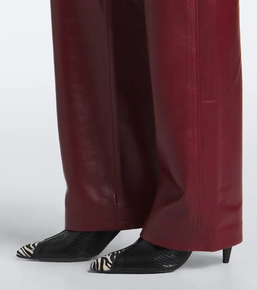 Isabel Marant Valka leather straight pants | Thumbnail 3