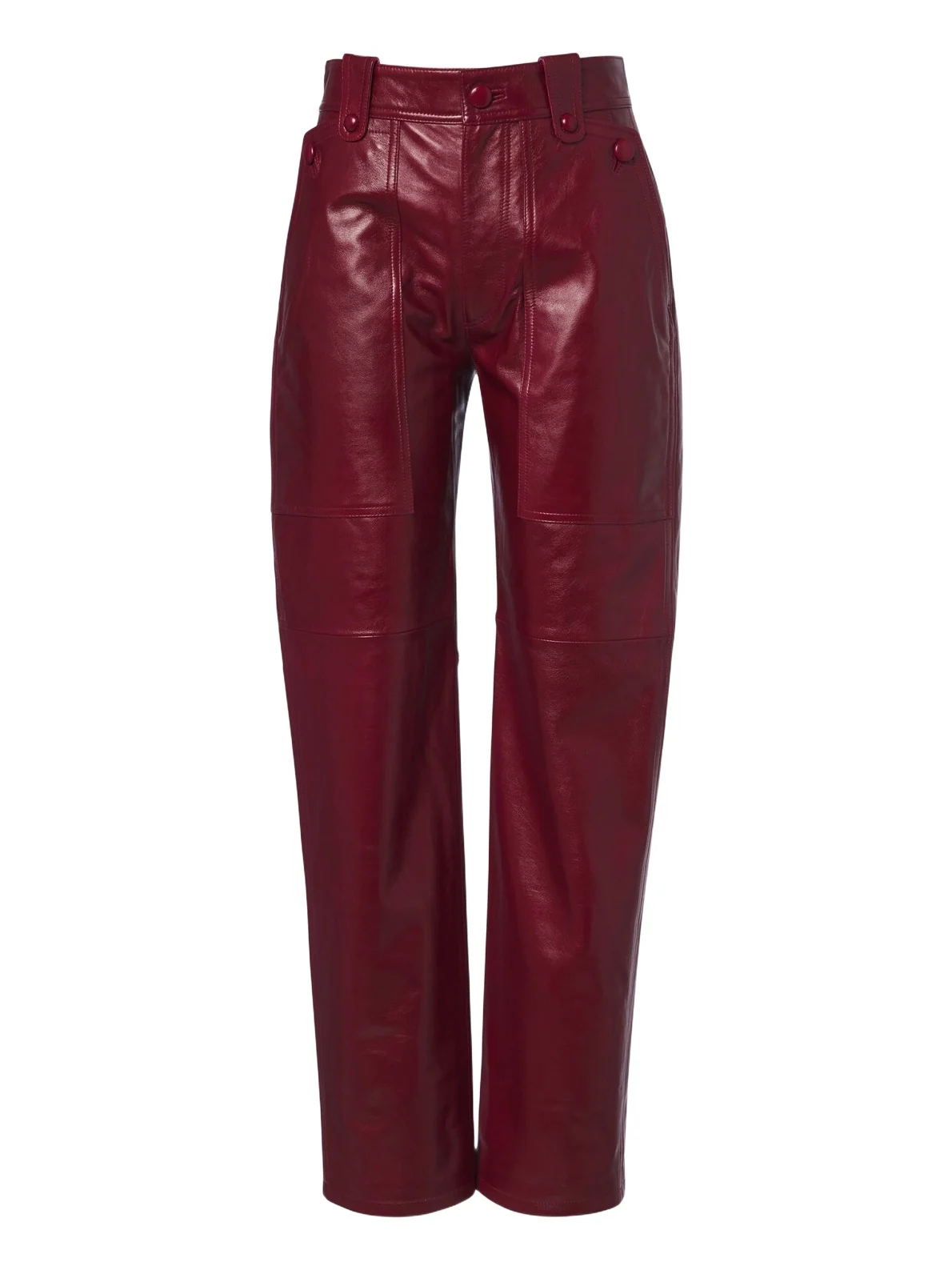 Valka leather straight pants Valka leather straight pants