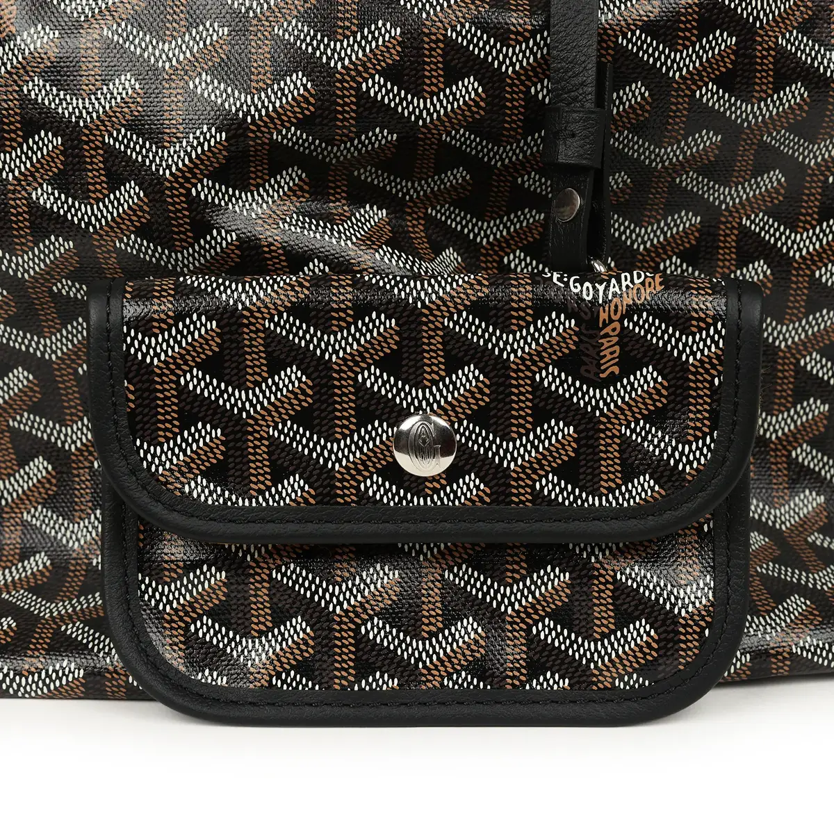 goyard Goyard Goyardine Black Boheme Mini Hobo Bag Palladium Hardware | Thumbnail 7