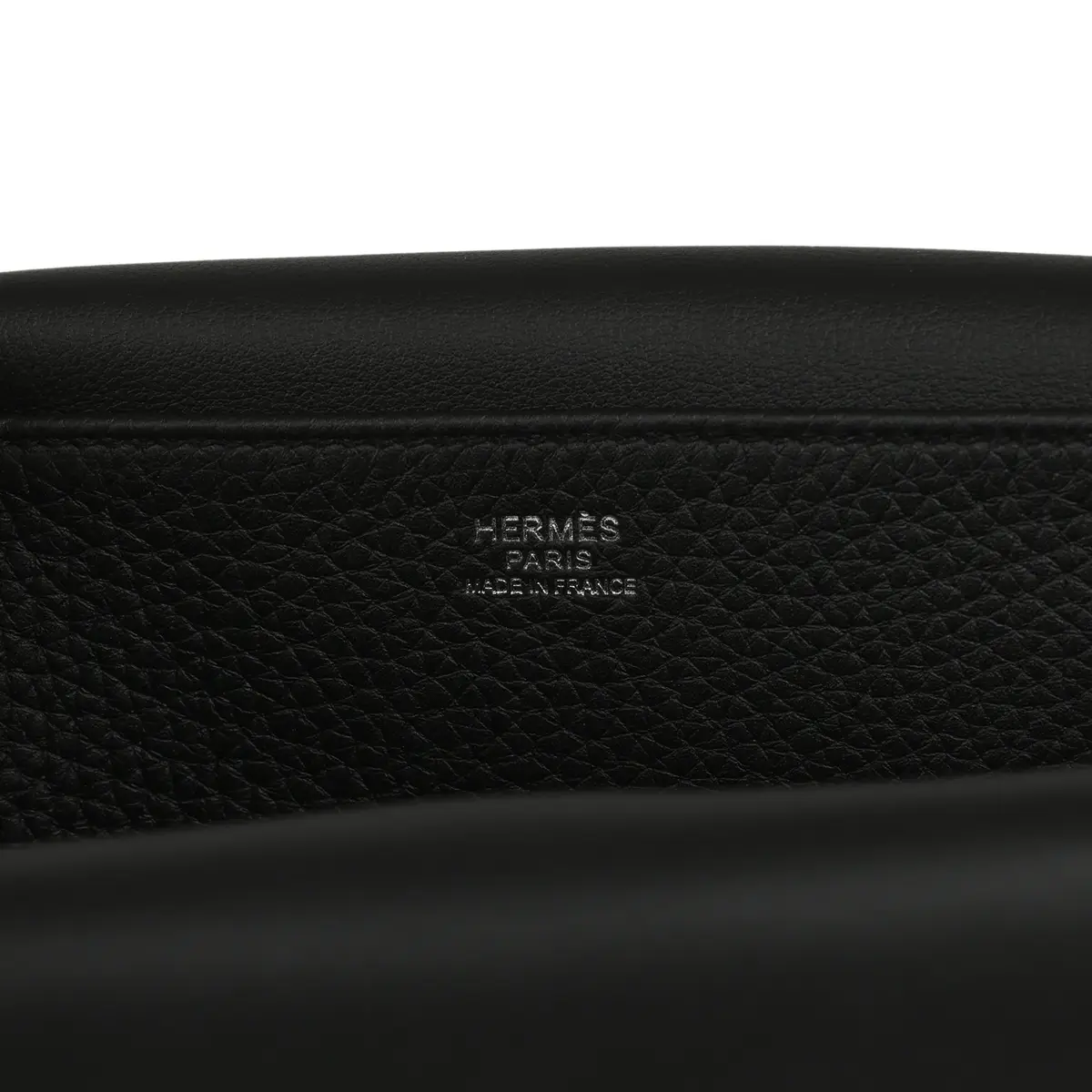 HERMÈS Hermes Halzan 25 Black Clemence Palladium Hardware | Thumbnail 12