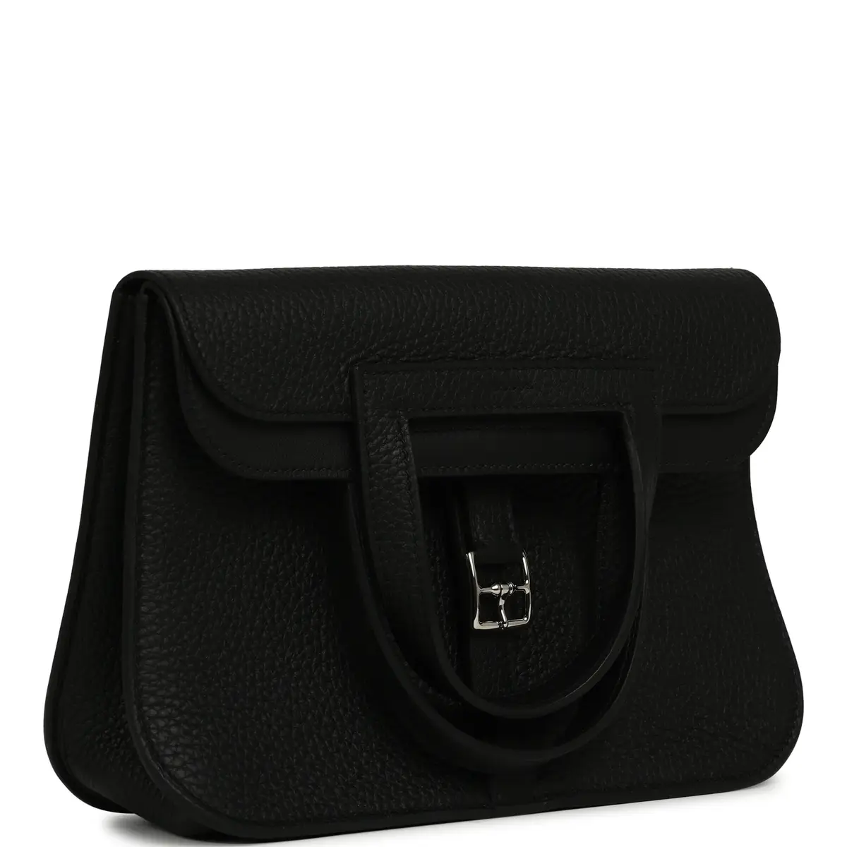 HERMÈS Hermes Halzan 25 Black Clemence Palladium Hardware | Thumbnail 3
