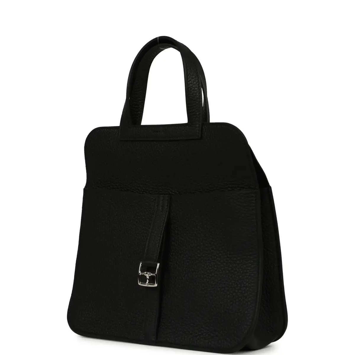 HERMÈS Hermes Halzan 25 Black Clemence Palladium Hardware | Thumbnail 8