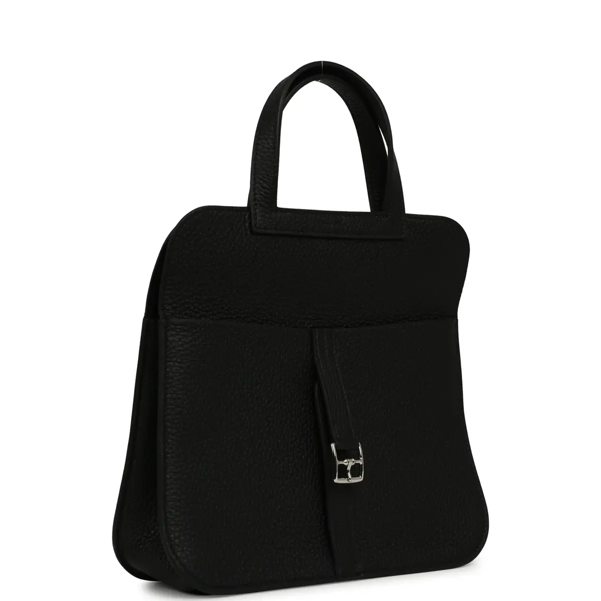 HERMÈS Hermes Halzan 25 Black Clemence Palladium Hardware | Thumbnail 9