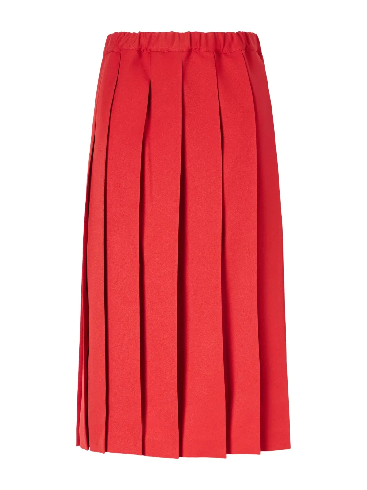 Pleated Gabardine Midi Skirt Pleated Gabardine Midi Skirt