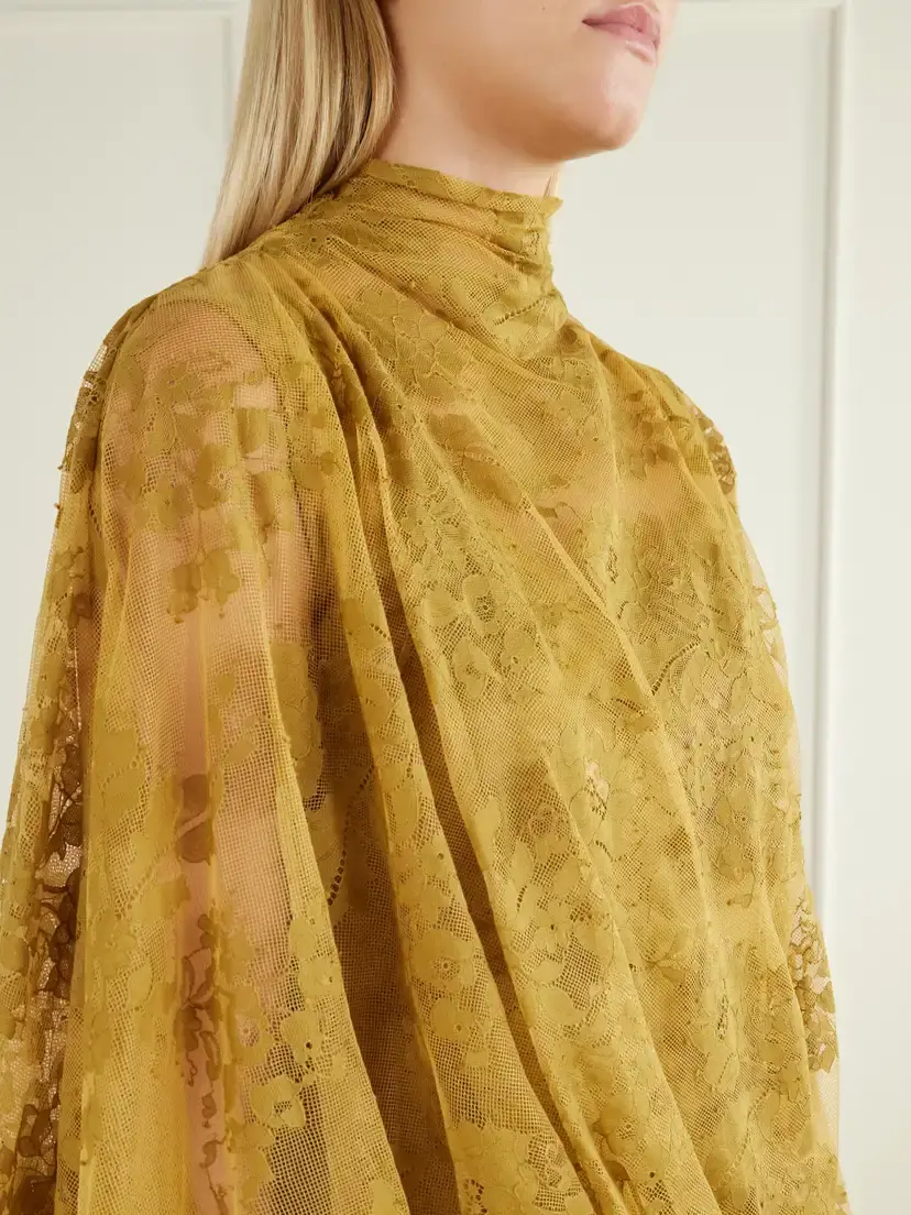 Zimmermann Ascent Bow-detail Gathered Lace Gown | Thumbnail 4