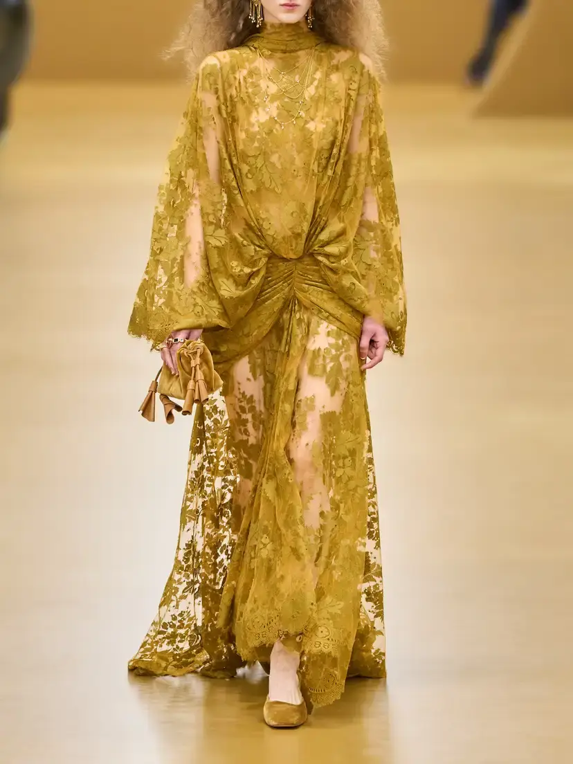 Zimmermann Ascent Bow-detail Gathered Lace Gown | Thumbnail 5