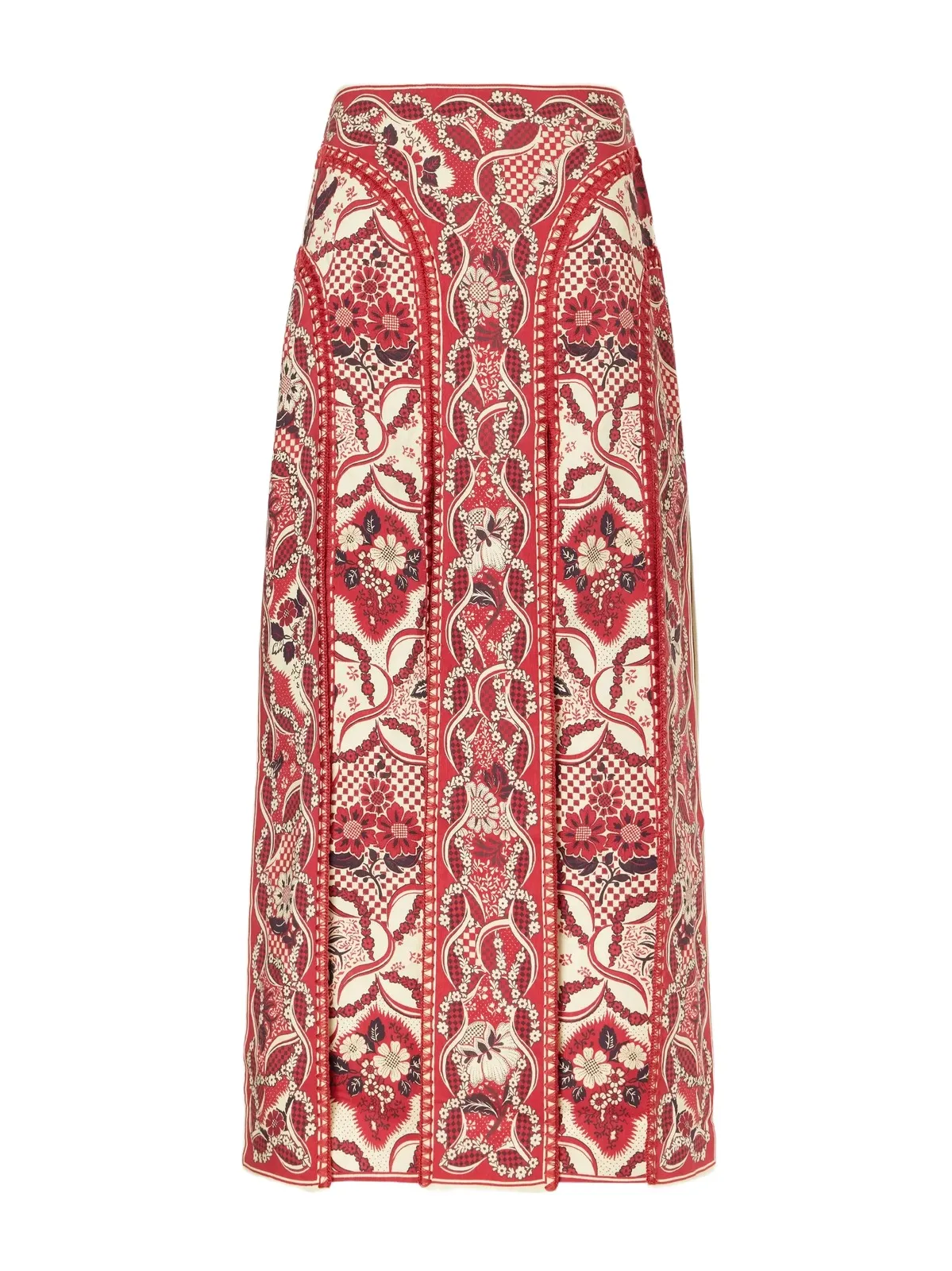 Kenny Floral-print Crepe Midi Skirt - Unknown