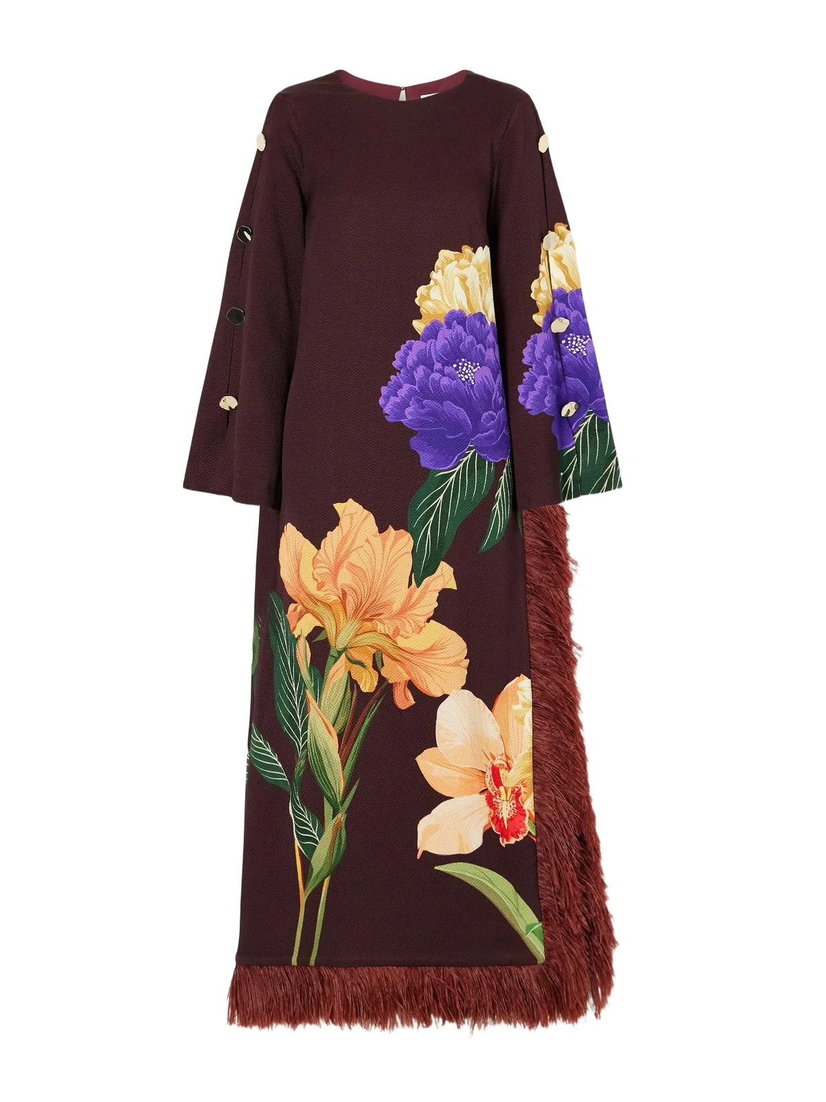 Brunetta Floral-print Cotton-blend Jacquard Maxi Dress