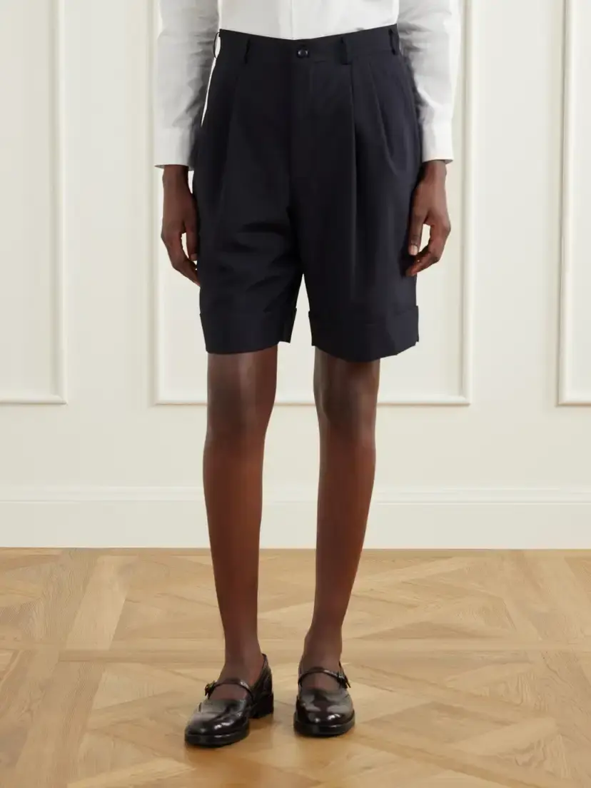 Comme des Garçons GIRL Pleated Wool Shorts | Thumbnail 3 Comme des Garçons GIRL Pleated Wool Shorts | Thumbnail 3