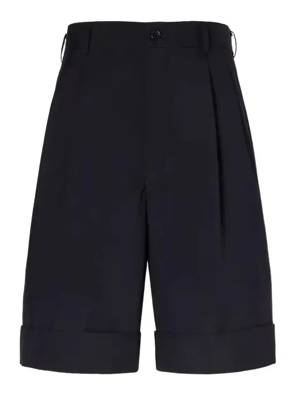 Pleated Wool Shorts Pleated Wool Shorts