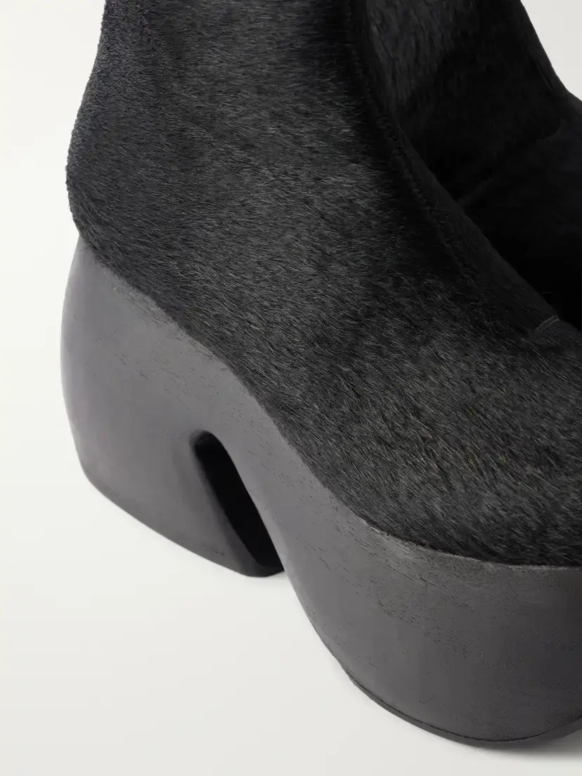 Comme des Garçons + John Fluevog Calf Hair Ankle Boots | Thumbnail 5 Comme des Garçons + John Fluevog Calf Hair Ankle Boots | Thumbnail 5