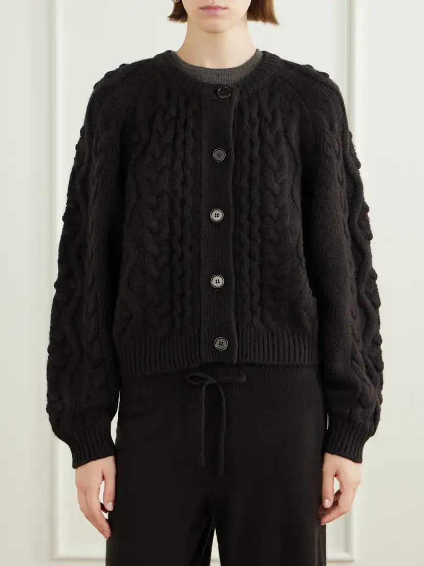 Lisa Yang Winroe Cable-knit Cashmere Cardigan | Thumbnail 3 Lisa Yang Winroe Cable-knit Cashmere Cardigan | Thumbnail 3