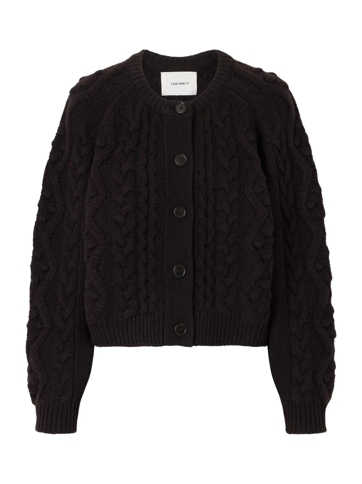 Winroe Cable-knit Cashmere Cardigan