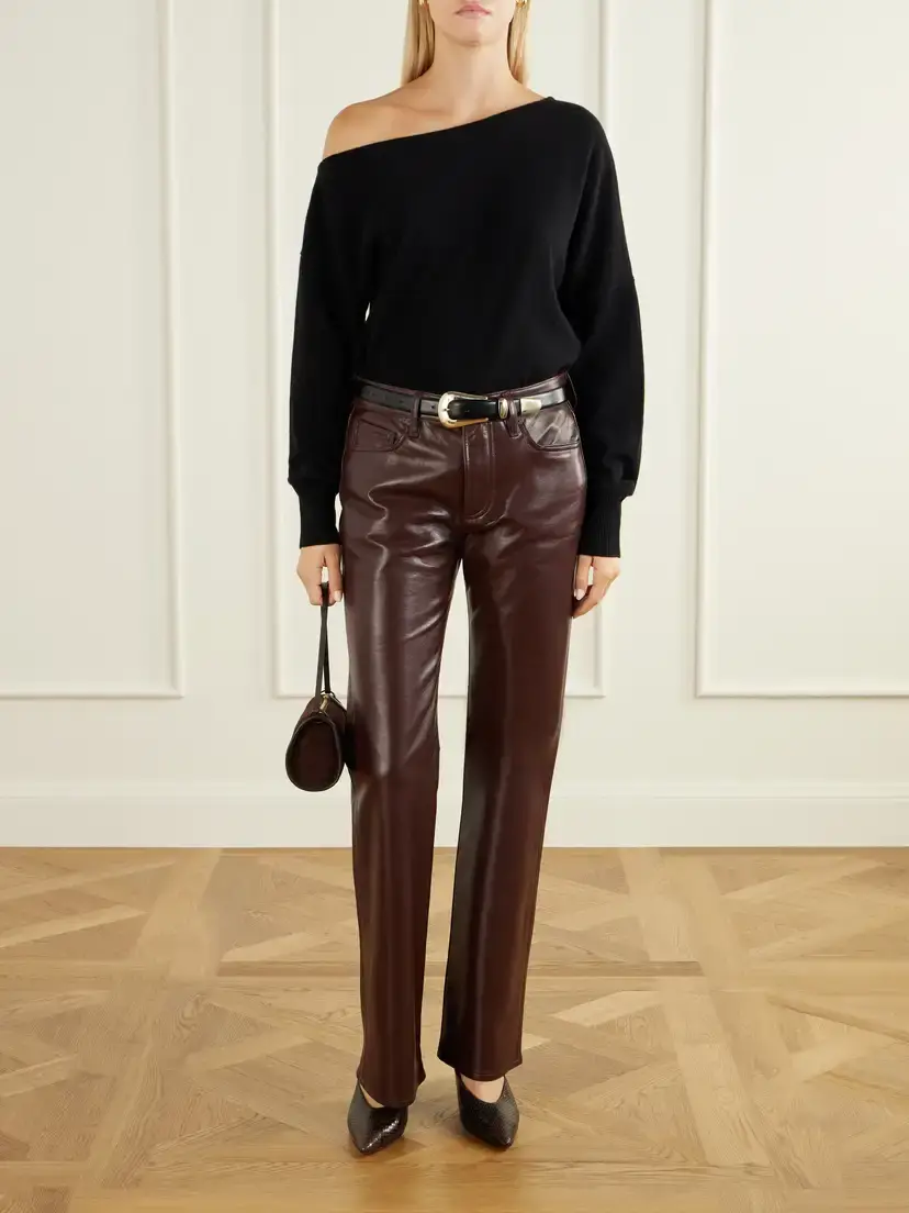 Citizens of Humanity Genova Leather-blend Straight-leg Pants | Thumbnail 2