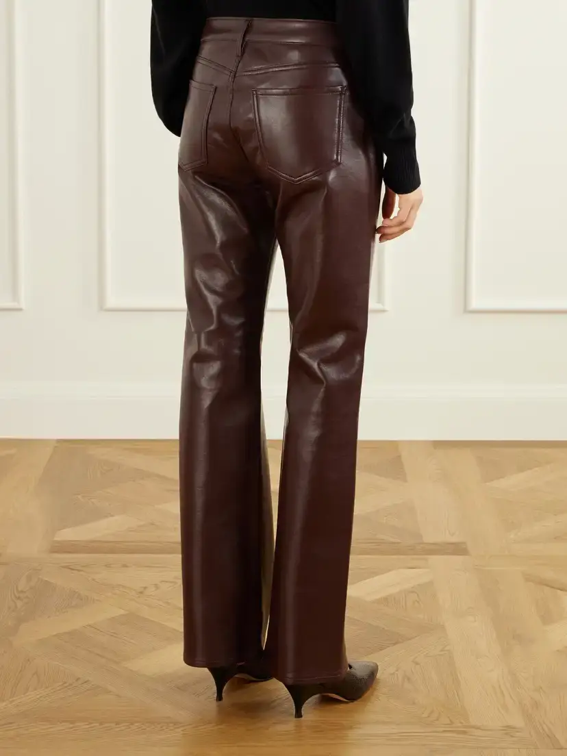 Citizens of Humanity Genova Leather-blend Straight-leg Pants | Thumbnail 4